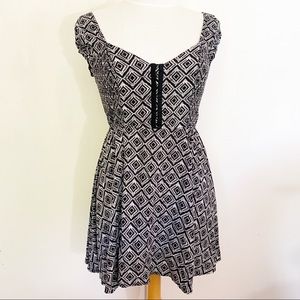 AEROPOSTALE cap sleeve smocked swing dress XS